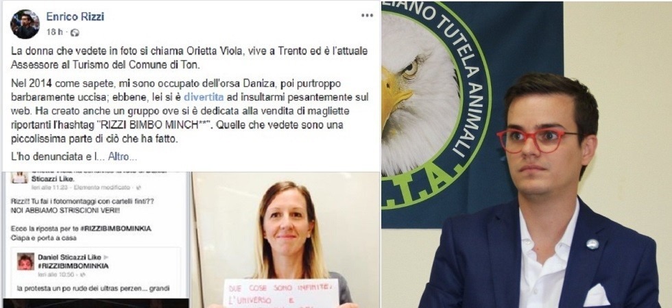 L'animalista Rizzi chiede 20 mila euro all'assessora che lo aveva definito Bimbo minch**''